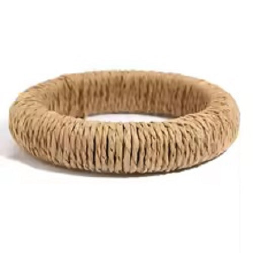 Bracelet en rotin pour femmes fait à la main Léger Paille Osier Tresse Tissé