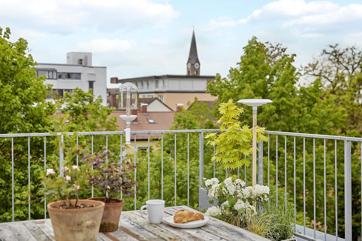 Bol de bain pour oiseaux de 25 cm extérieur Gardena ClickUp